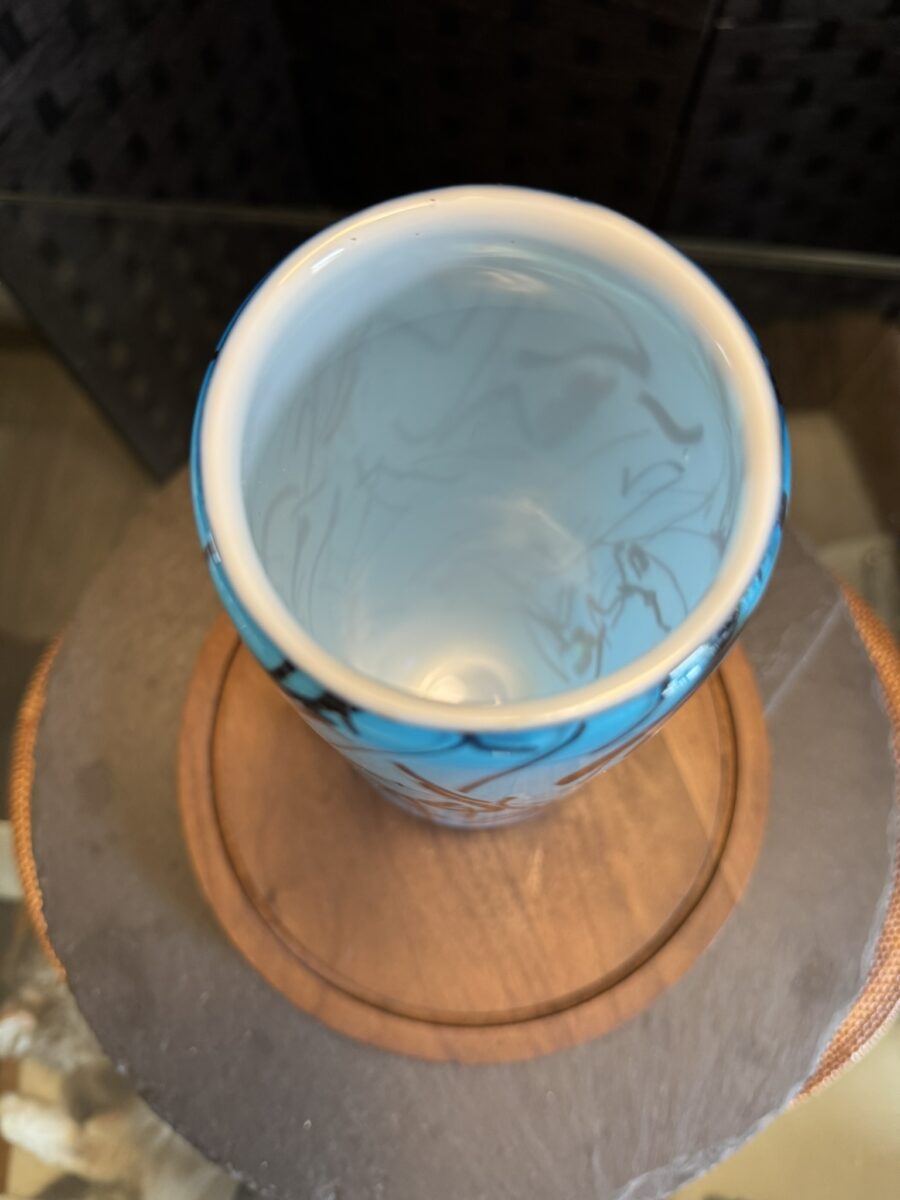 Eastern Art Glass Abstract Vase - Image 5