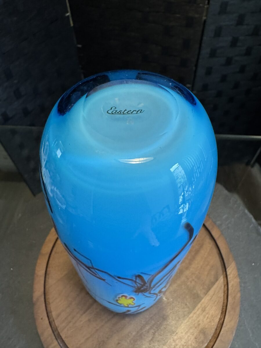 Eastern Art Glass Abstract Vase - Image 9