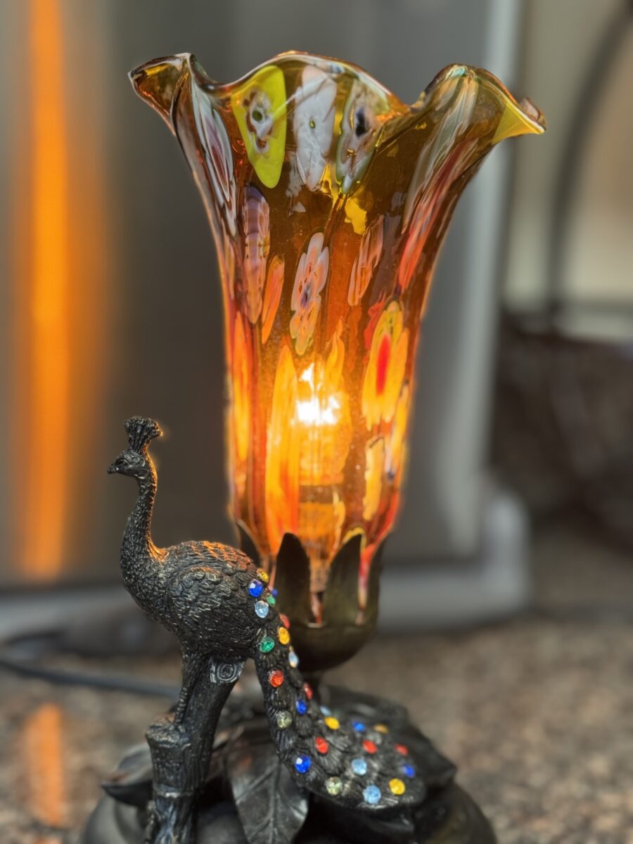 Peacock Milfiori Accent Lamp - Image 3