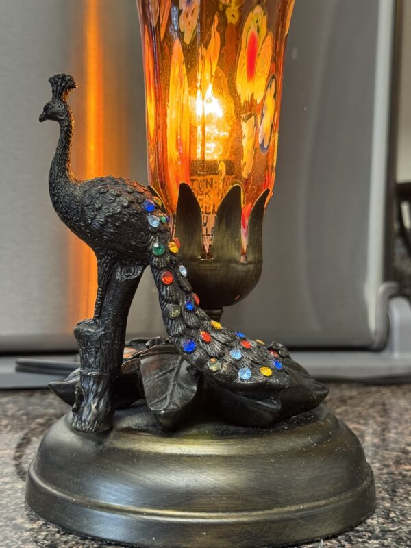 Peacock Milfiori Accent Lamp