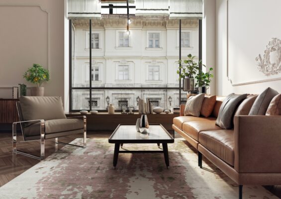 Modern and spacious apartment in an antique tenement house.