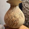 Don McWhorter Large “Snakeskin” Sgraffito Stoneware Vase - Image 1