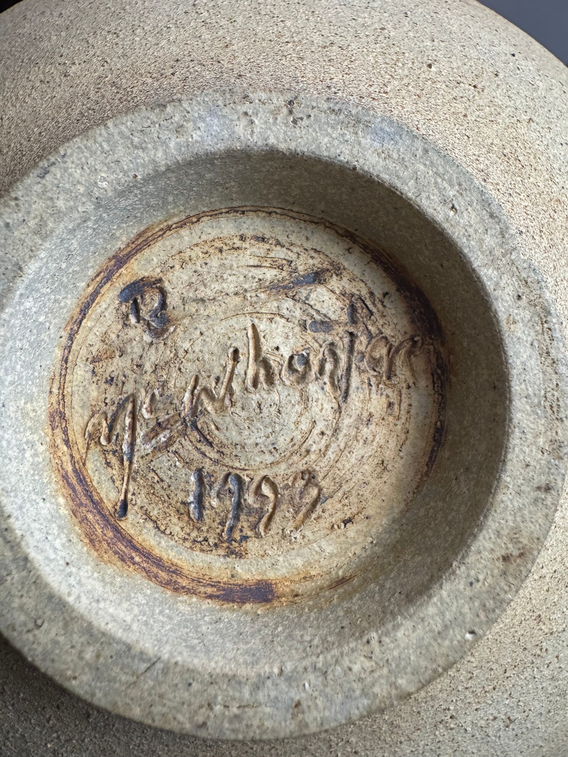 Don McWhorter Large “Snakeskin” Sgraffito Stoneware Vase - Image 7
